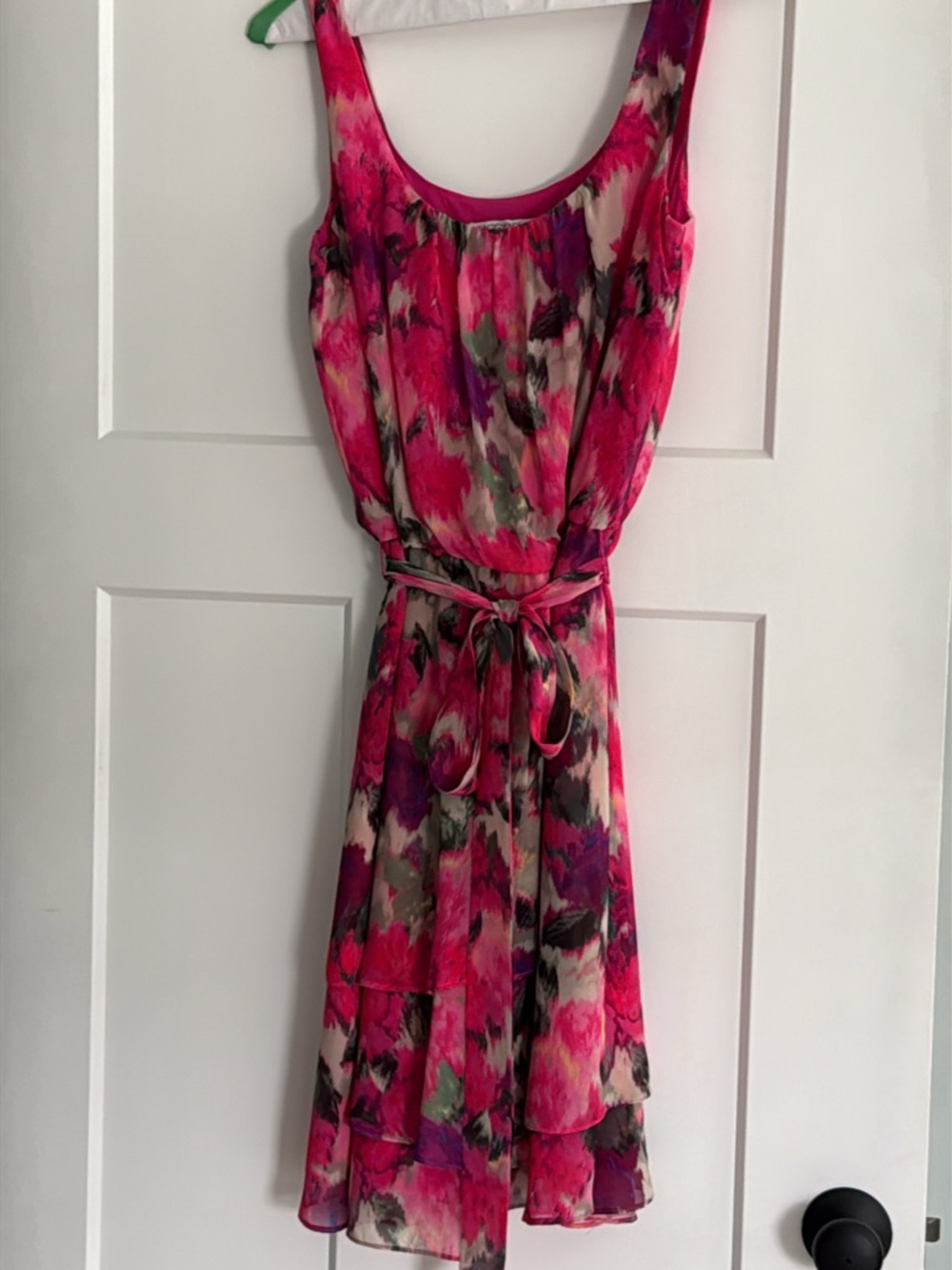 Maggie London Pink Floral Cocktail Dress Size 4